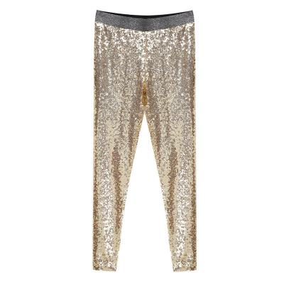 China 2021 fashion trend viable hot-selling sequined pants fashion high waist high quality women's pencil pants for sale