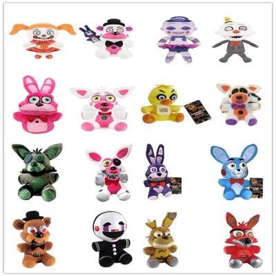 China Cute plush 28 colors 15~18cm pp cotton short plush five plush toys night at Freddy's freddie fnaf plush toys for sale