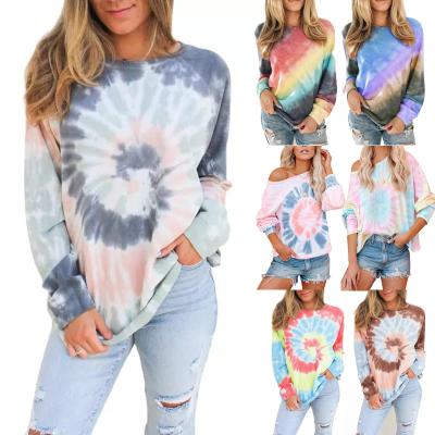 China Anti-wrinkle custom 100% cotton tie dye tiedye culture pink terry hoodie women with tribal designs for sale