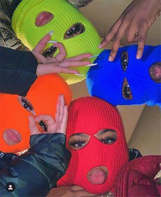 China Custom Womens 9 Colors Logo Designer Balaclava Mask 3 Hole Ski Goggle for sale