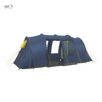 China Outdoor NPOT Large Capacity 8 Person Family Tunnel Tents Straight Bracing Type Outdoor Heavy Duty Camping for sale