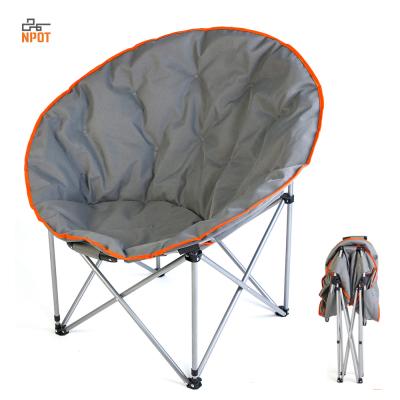 China STABLE & DURABLE Double Moon Chair NPOT Moon Saucer Camping Chair Folding Bucket Adult Indoor Outdoor Chair for sale