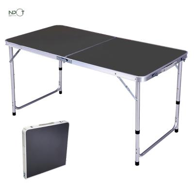 China Wholesale Cheap Adjustable Height Easy Aluminum Adjustable Camping Table NPOT Folding Dining Table Outdoor Portable Height Table for sale