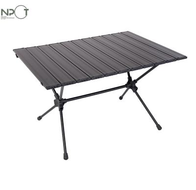 China Compact Camping Compact Aluminum Mini Camping Table, New Arrival Portable Picnic Table Roll Up Table For Glamping for sale