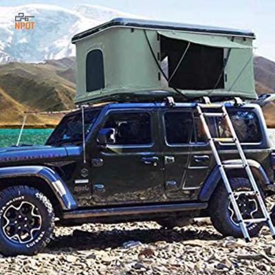 China 50+ UV-Resistant Waterproof Awning Roof For Car Used Aluminum Top Roof Awning Car Tent Roof Top Hard Shell for sale