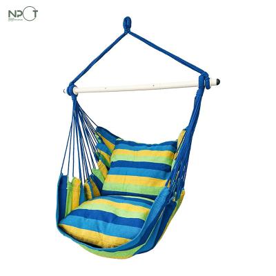 China Rope Swing Hammock Chair Swing Rope Swing, Max 500 Pounds, 2 Cushions Included, Steel Spreader Bar with Anti-Slip Rings for sale