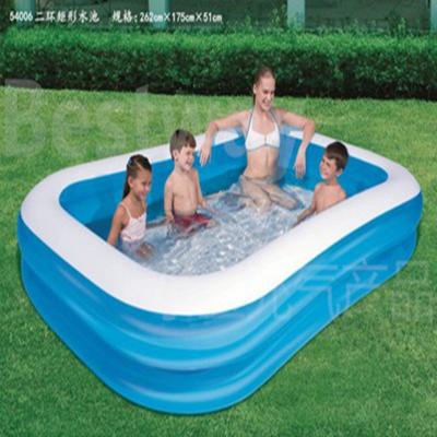 China 54005 Genuine Men In The Second Rectangular Inflatable Ring Baby Bath Ball Pool Adult 54005 B32 54005 for sale