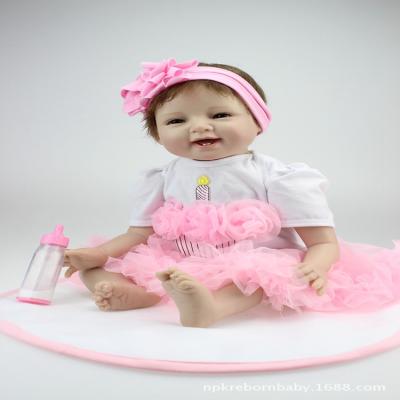 China Doll Limbs Can Be Doll Active Limbs Can Be Reborn Baby BeBe Reborn 22inch Silicone Doll Girl NPK Active Soft Dolls 55CM Beautiful - Lifelike Realistic Newborn Doll Toys for sale