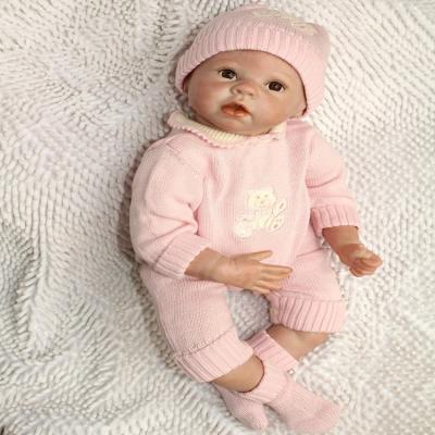 China Doll Limbs Can Be Active Doll Limbs Can Be Reborn Baby 22 Inch Active Silicone Wholesale - Doll For Boys Toys Safe Hobby Real Life Baby Dolls Brown Eyes Special Toys for sale