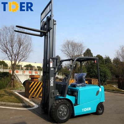 China TDER fork lift truck 1.5 ton 2 ton 3 ton 3.5 ton mini electric forklift with 3-6m lifting height for sale