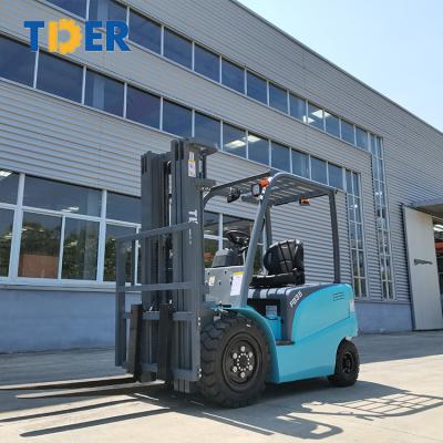 China TDER Mini warehouse electric forklift Carretilla elevadora electrica 1.5 ton 2 ton 3 ton electric forklift price for sale