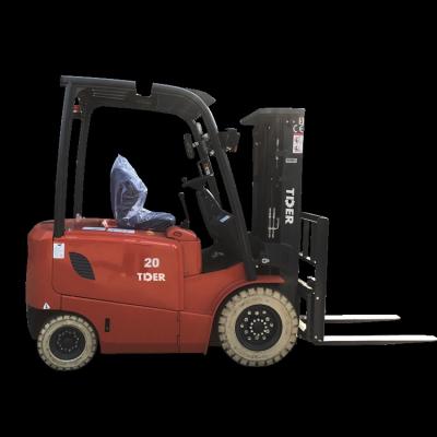 China Cold Storage Lithium Battery Forklift 2 Ton Mini Electric With Solid Tire for sale