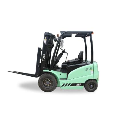 China TDER Lithium Battery Forklift 1.5 Ton 2.0 Ton With 48v Electric Motor for sale