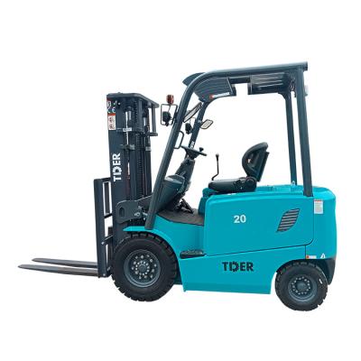 China TDER electric forklift with 3m 4.5m 6m lift height apilador electrico mini forklifts 2 ton electric forklift in Chile for sale