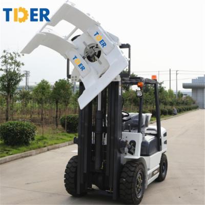 China TDER TD40 4 Ton Diesel Engine Forklift Powered Pallet Truck With Paper Roll Clamp for sale