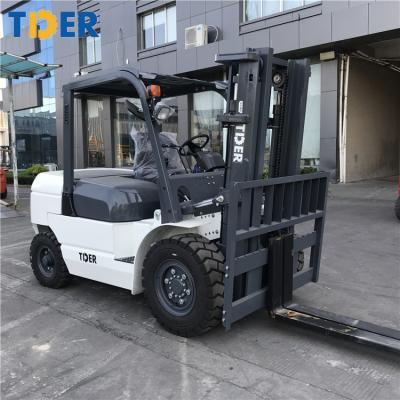 China TDER china forklift manufacturer 5 tons diesel forklift cost with 2/3 stage mast for sale