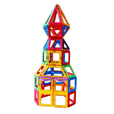 China Building Toy Factory Safe ABS Clear Building Blocks Plastic Educational Magnetic Toys For Children for sale