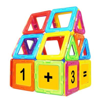 China Building Toy China Factory Supply Plastic Building Toys 45 Pcs Magnetic Blocks Building Set Toy For Kids Study for sale