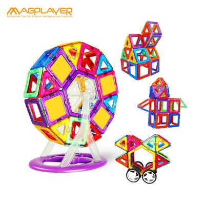 China Plastic Blocks Toy Magnetic Building Blocks Set of Toy Popular Sales 3d construction for kids toys for sale