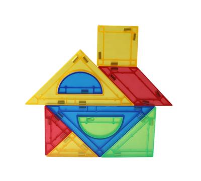 China Safe Assembly Magnetic Tangram Puzzle Building Block Toys Set For Children Kids for sale