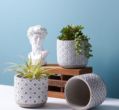 China Simply the manufacturer directly sells and sells the Nordic style and creative cement fleshy flower pots wholesale modern simple European for sale