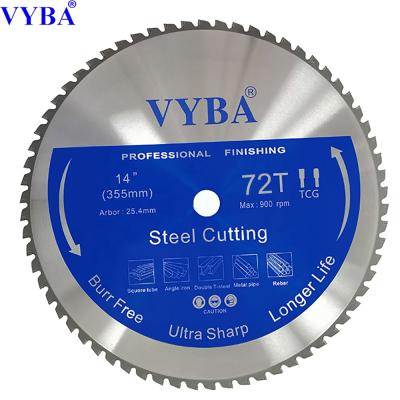 China 355X72T cutting angle iron tungsten carbide tipped cutting angle iron saw blade with shiny surface for sale