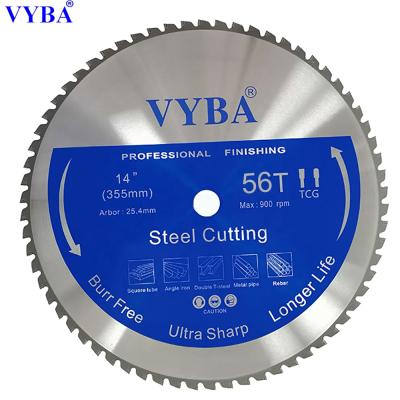 China 14inch Cutting Angle Iron CERMET Teeth Steel Cutting Saw Blade Industrial Grade for sale