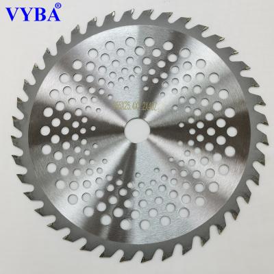 China Circular Grass Cutter 255mmX40T Brush Cutter Grass Cutter Blade TCT Saw Blade For Grass for sale