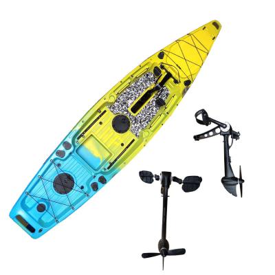 China Professional LLDPE Weihai Supplier 2022 Double Seat Fishing Kayak With Pedal Drive for sale