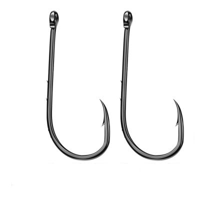 China Bulk Hook Wholesale The 100 Pcs/Bag Fishing Tackle Fishing Hooks With Ordinary Barbed High Carbon Steel Single Hook for sale