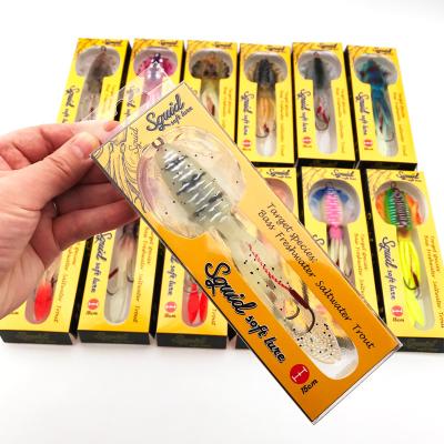 China JH OEM Special Price Explosion Squid 60g Squid Hook Bait Durable UV Luminous Soft Squid Octopus Imitation Sub Bait Fake Bait for sale