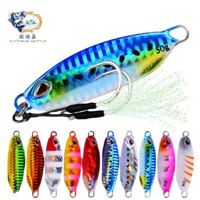 China Amazon Supplier New Saltwater Fish Metal Lure Slow Flip Iron Dish Lure Fish Lead Superbait Fishing Tackle Supplies Ju-0013 for sale