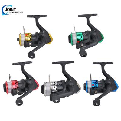 China 2022 New Wholesale OEM LEFT HAND Mini Metal Plastic Spinning Reel With Line Wheel Ultralight Freshwater Reel Ice Fishing Line for sale