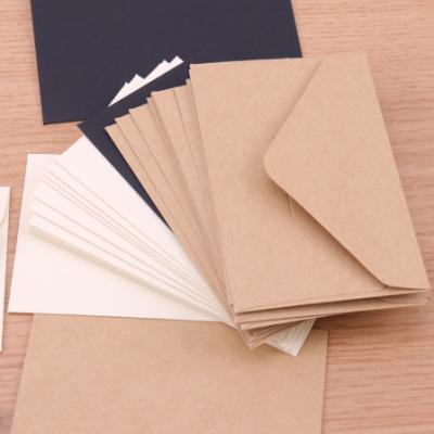 China Classic White Black Gift Envelope Mini Paper Window Envelopes Wedding Invitation Wrapping Paper Blank White Gift Envelope for sale