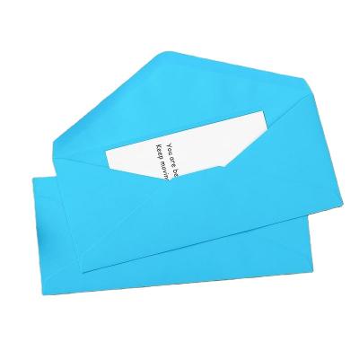 China Eco-friendly Colored Paper Vellum Printed Envelopes Mail Flip Invoice Business Envelope Suitable For Office for sale