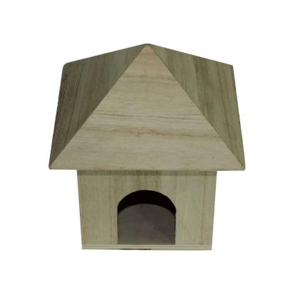 China High Quality Living Unfinished Outdoor Decorative Wooden Bird Aviary Wooden Bird's Nest House Cage Wooden Bird's Nest for sale