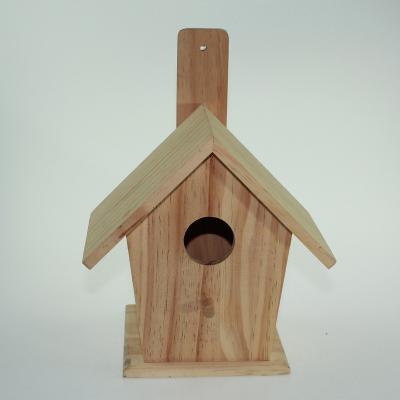 China Best Viable Selling Diy Opens Wooden Blue Bird Aviary Decor Houses Bird Cage Wooden Nesting Box for sale