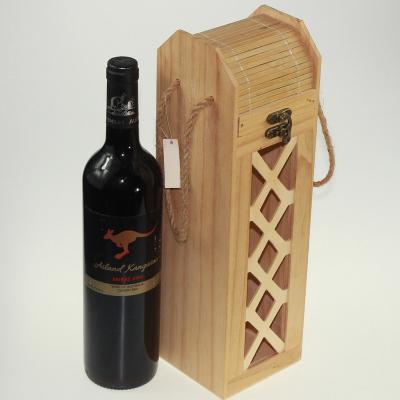 China Recycled Materials China Factory Best Price Custom Wooden Wine Boxes Wooden Luxury Wine Box Wooden Wine Bottle Box With Lock for sale