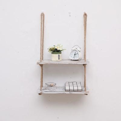 China Storage Wall Shelves Rack Modern White Rustic Home Hanging Decor Living Room Furniture Tipping Protection Rack Floating Wooden Wall Shelf For Wall for sale