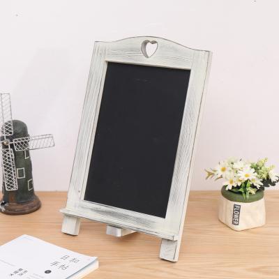 China Factory Wholesale Price Eco - Friendly Wooden Notice Board Small Wood Writing Blackboard for sale