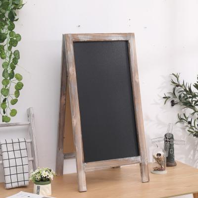 China Eco-friendly Decorative Fashionable Decorative Wooden Easel Restaurant Kitchen Morden Wooden Chalkboard Menu For Restaurant for sale