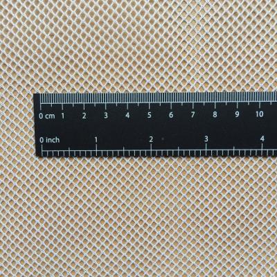 China Shrink-Resistant Polyester Warp Knitted Tulle Diamond Stiff Mesh Fabric for sale