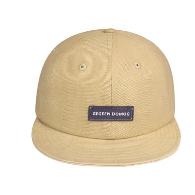 China Retro COMMON rubber stamp with short brim and hip hop soft top custom hat wholesale baseball cap for sale