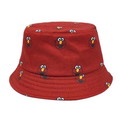 China Wholesale Character Children's Logo Custom Printed High Quality Unisex Cotton Bucket Hats for sale