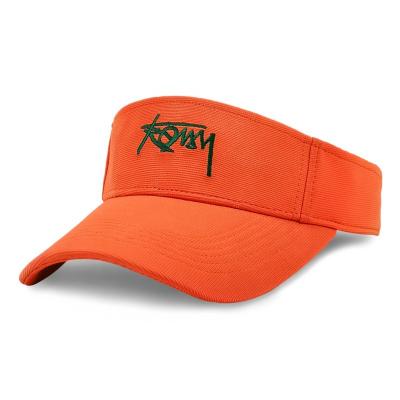 China Custom Air Permeability Embroidery Character Logo Sun Visor Hat Outdoor Sports Sun Visor Hat for sale