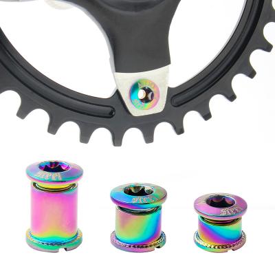 China BMX Crankset Bolts 6.5/8.5/12.9mm Single/Double Chainring Mtb Bicycle Bolts Screw Road Mountain Mtb Bike Chain Ring Bolt for sale