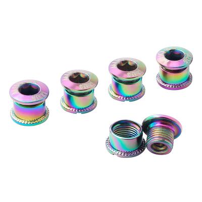 China BMX MUQZI Bicycle Chain Wheel Screw Fixed Bolt Speed ​​Disc Nut Crankset Single Part for sale