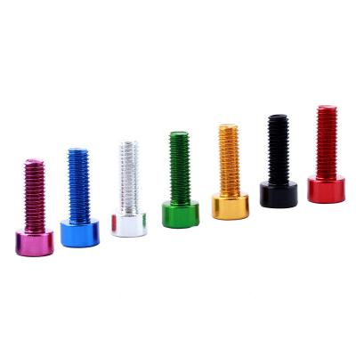 China MUQZI Bottle Cage Bike Aluminum Alloy Bottle Cage Bolt Screws Colorful Bicycle Screws For MTB Bike Road Bike for sale