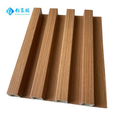 China Traditional Partition pvc bamboo wall board brick cladding fluted decorative exterior wpc wall panel for sale