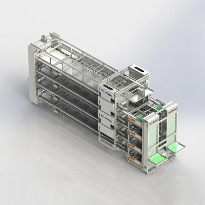 Китай Гальванизированные горячие 3 4 ярусам наслаивают клетку цыпленка продается